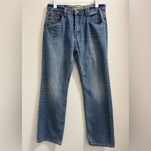 LRG True Straight Fit Denim Jeans Pants Streetwear Classic Blue Kids Size 20